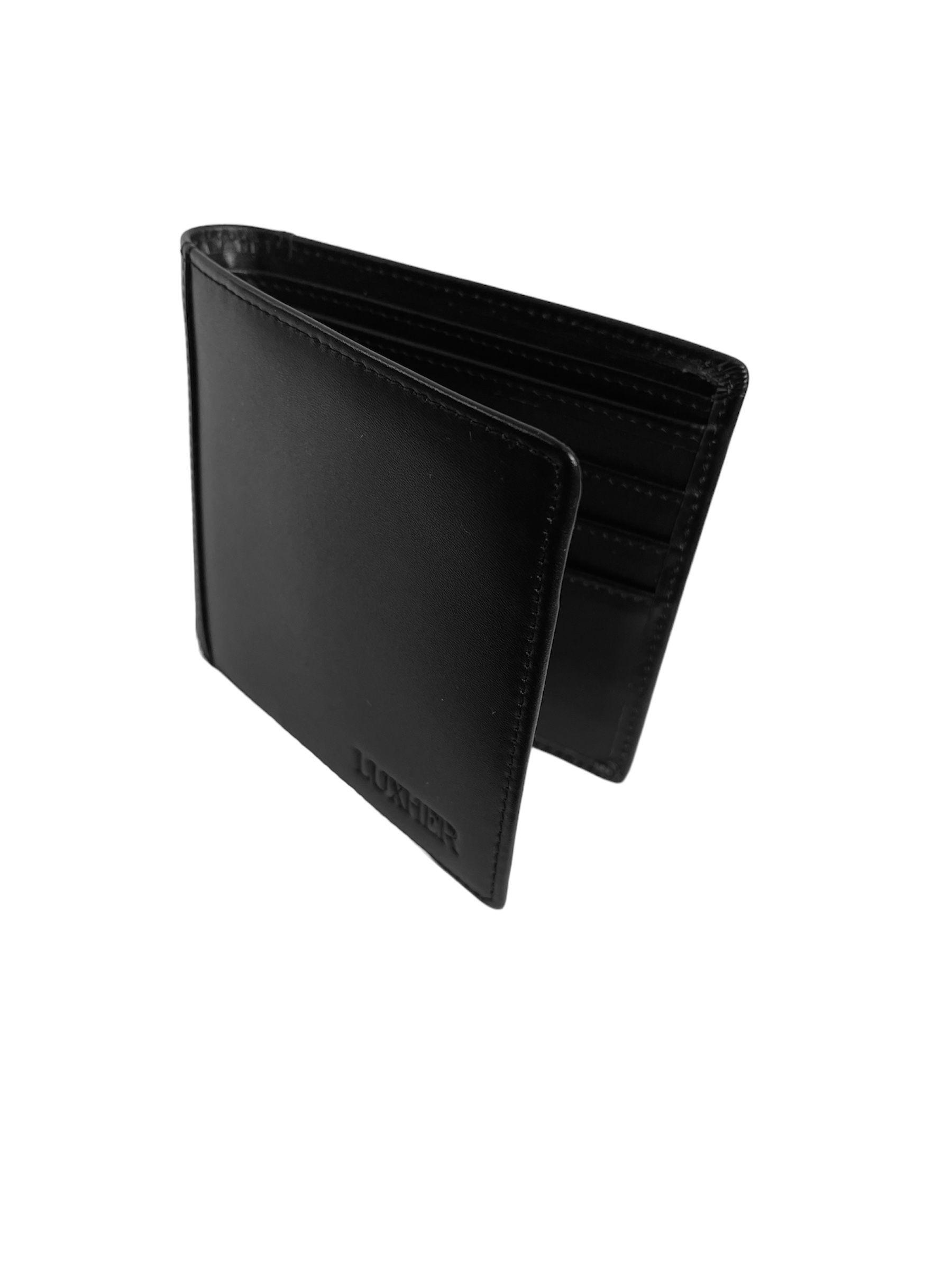 Billetera cuero genuino lujo anti-clonación LUXHER mod Clásico-3