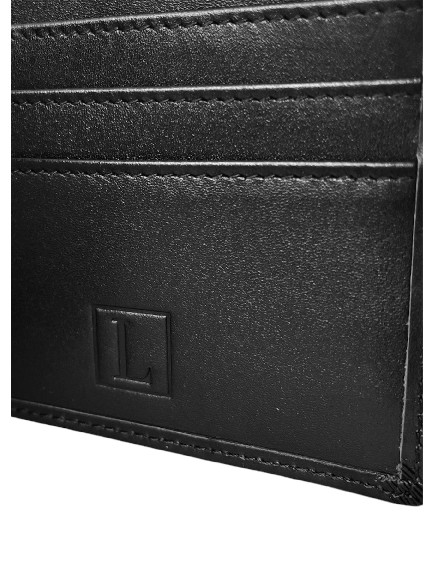 Billetera cuero genuino lujo anti-clonación LUXHER mod Clásico-4