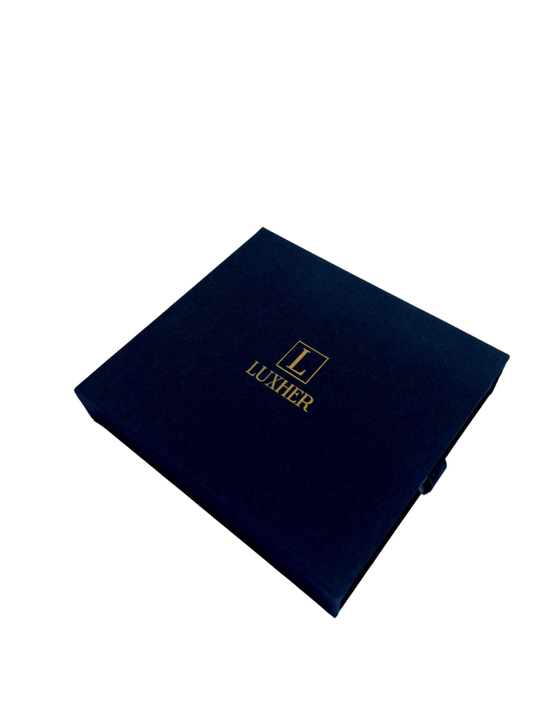 Billetera cuero genuino lujo anti-clonación LUXHER mod Clásico-7