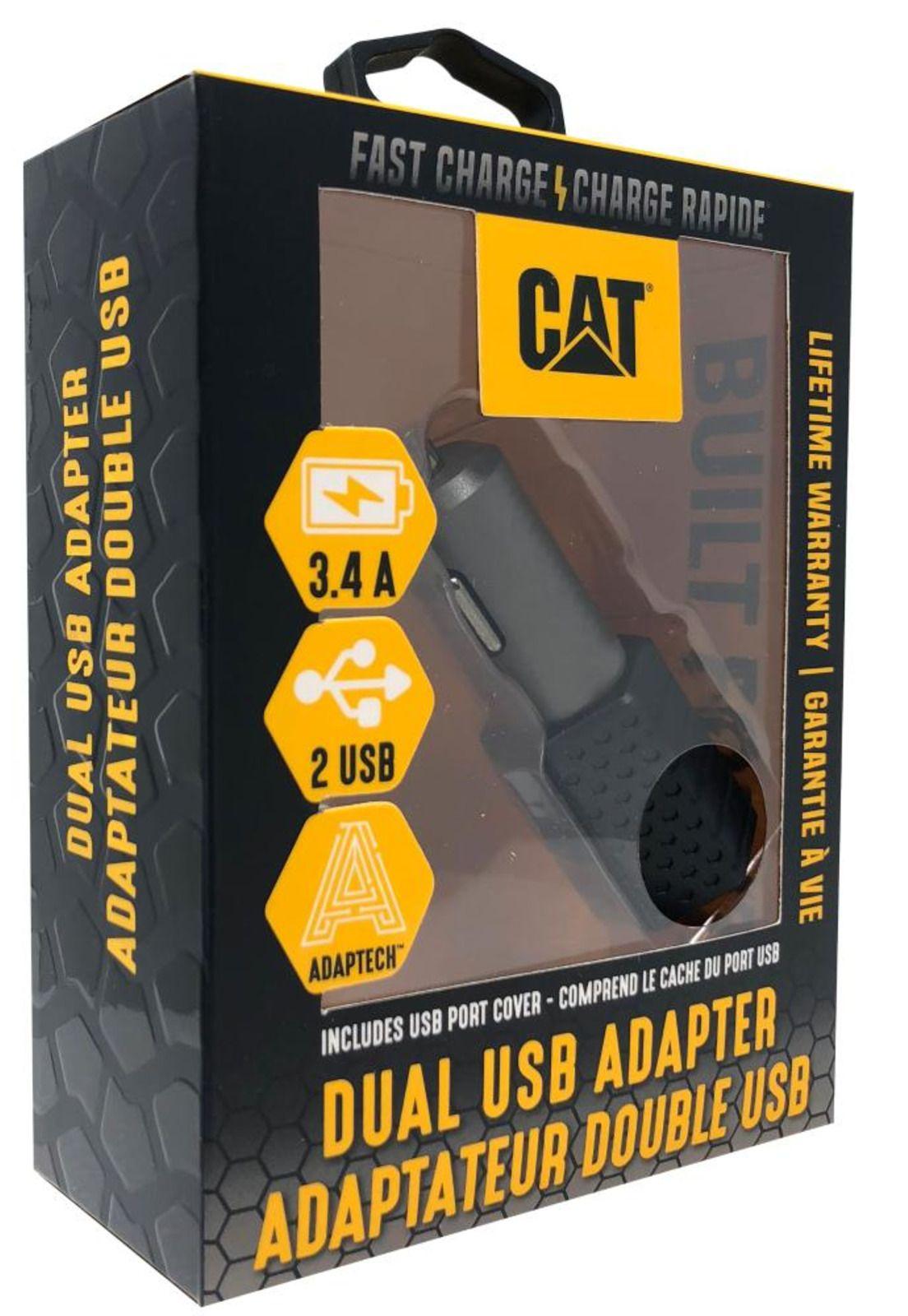 CARGADOR CAT PARA AUTOS DOBLE USB-5