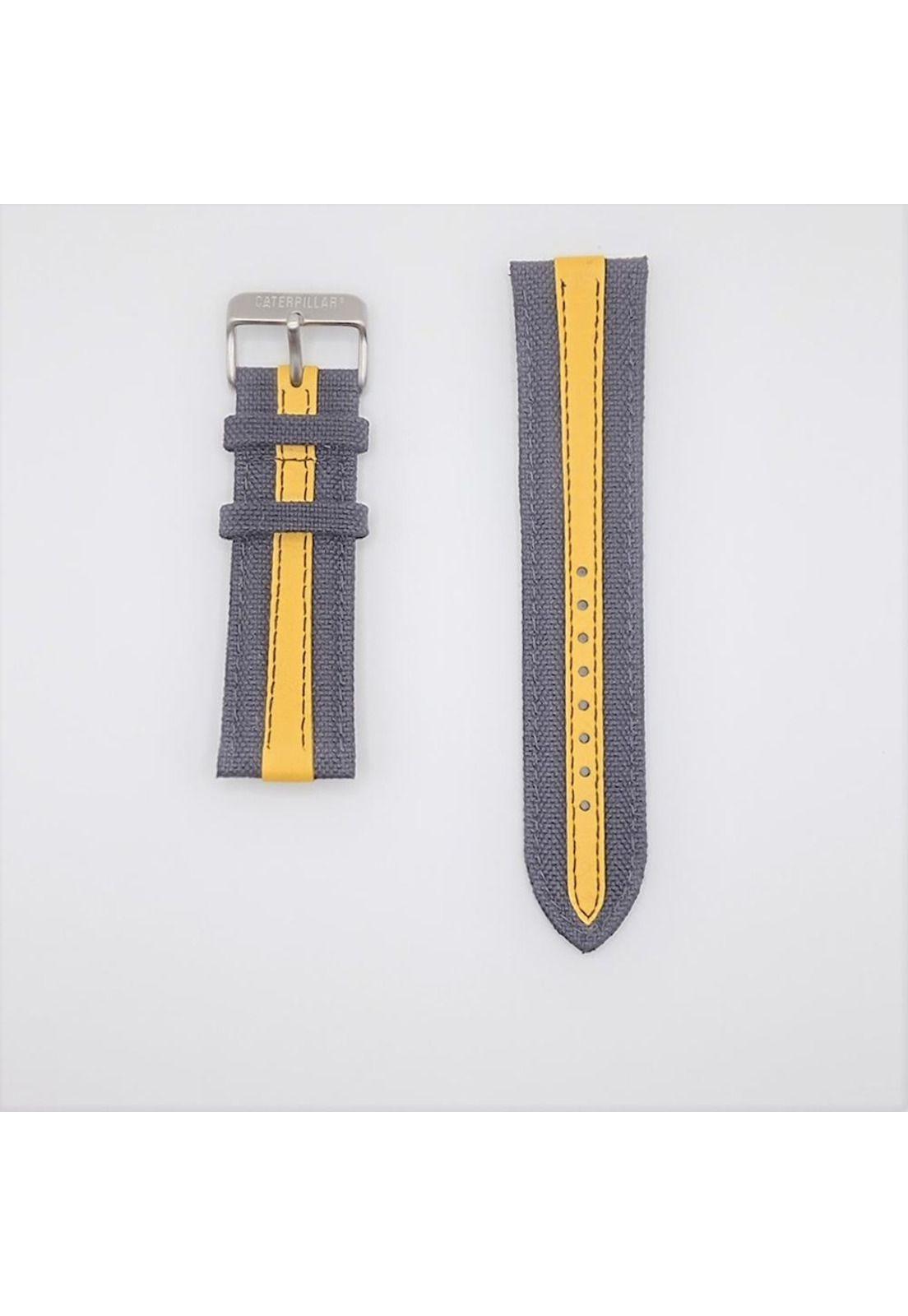 CORREA PULSERA CAT HOMBRE PK NEGRO - AMARILLO-0