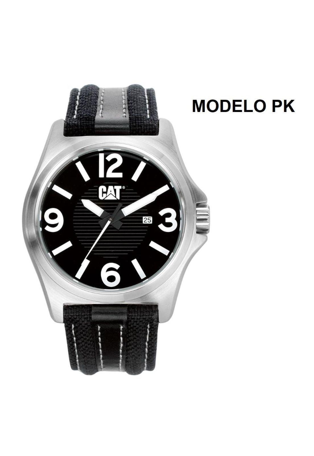 CORREA PULSERA CAT HOMBRE PK NEGRO GRIS-2