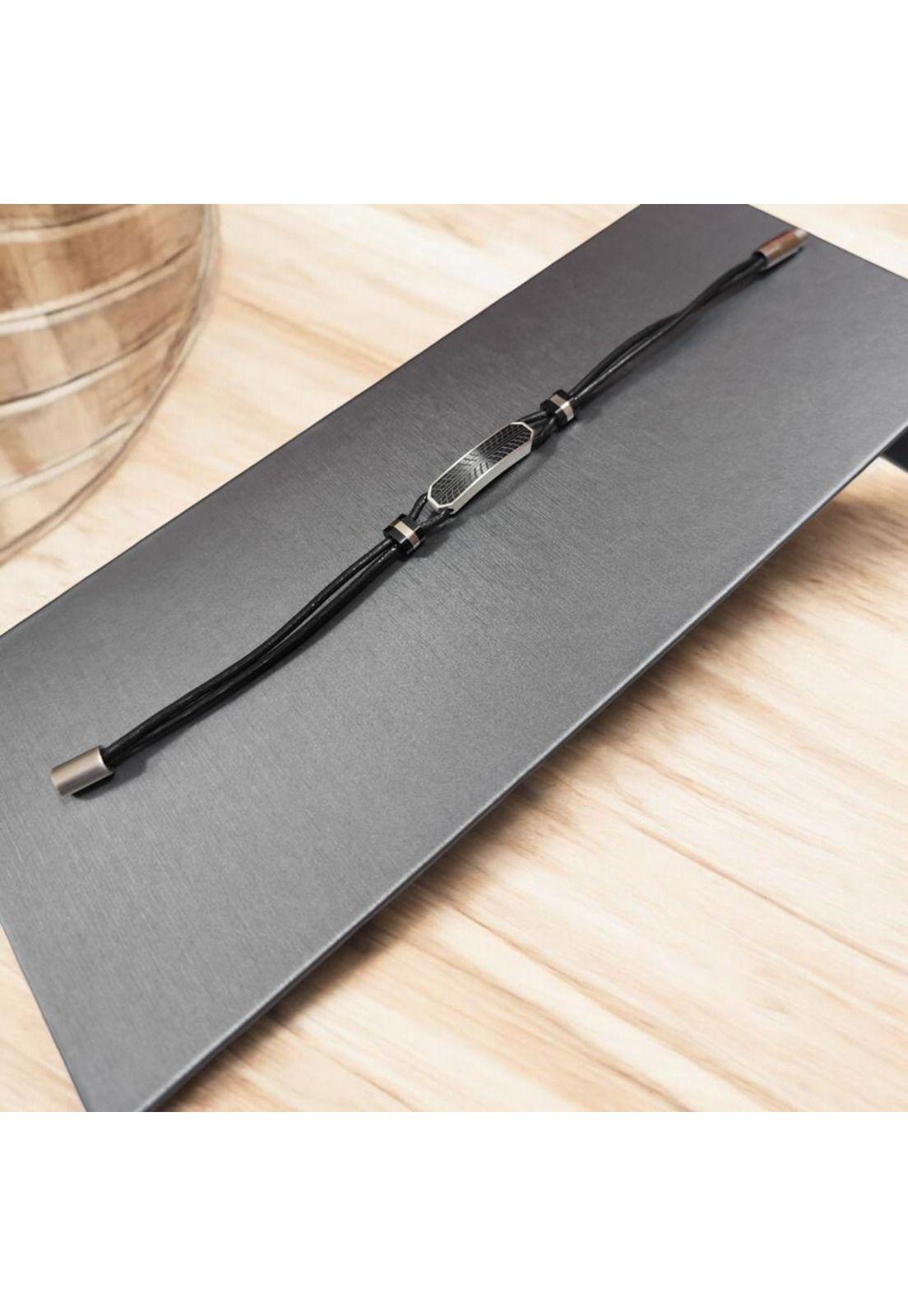 Pulsera de Hombre Cat J001B10112 Plateado-Negro-1