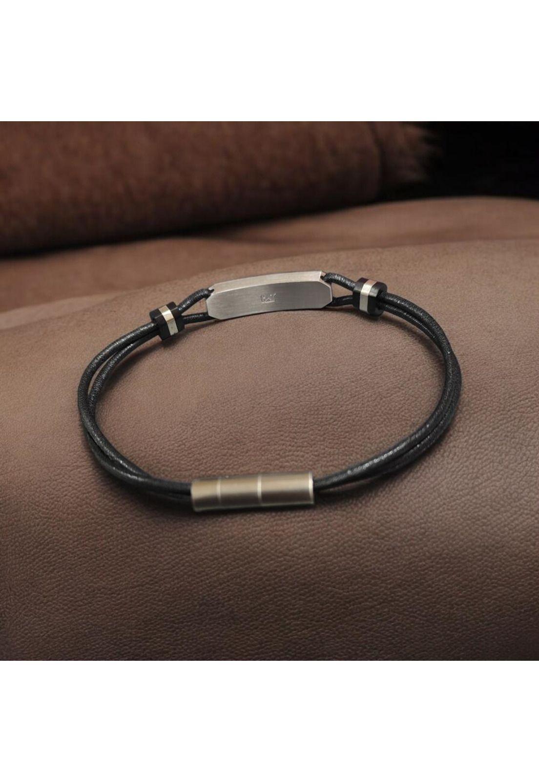 Pulsera de Hombre Cat J001B10112 Plateado-Negro-4