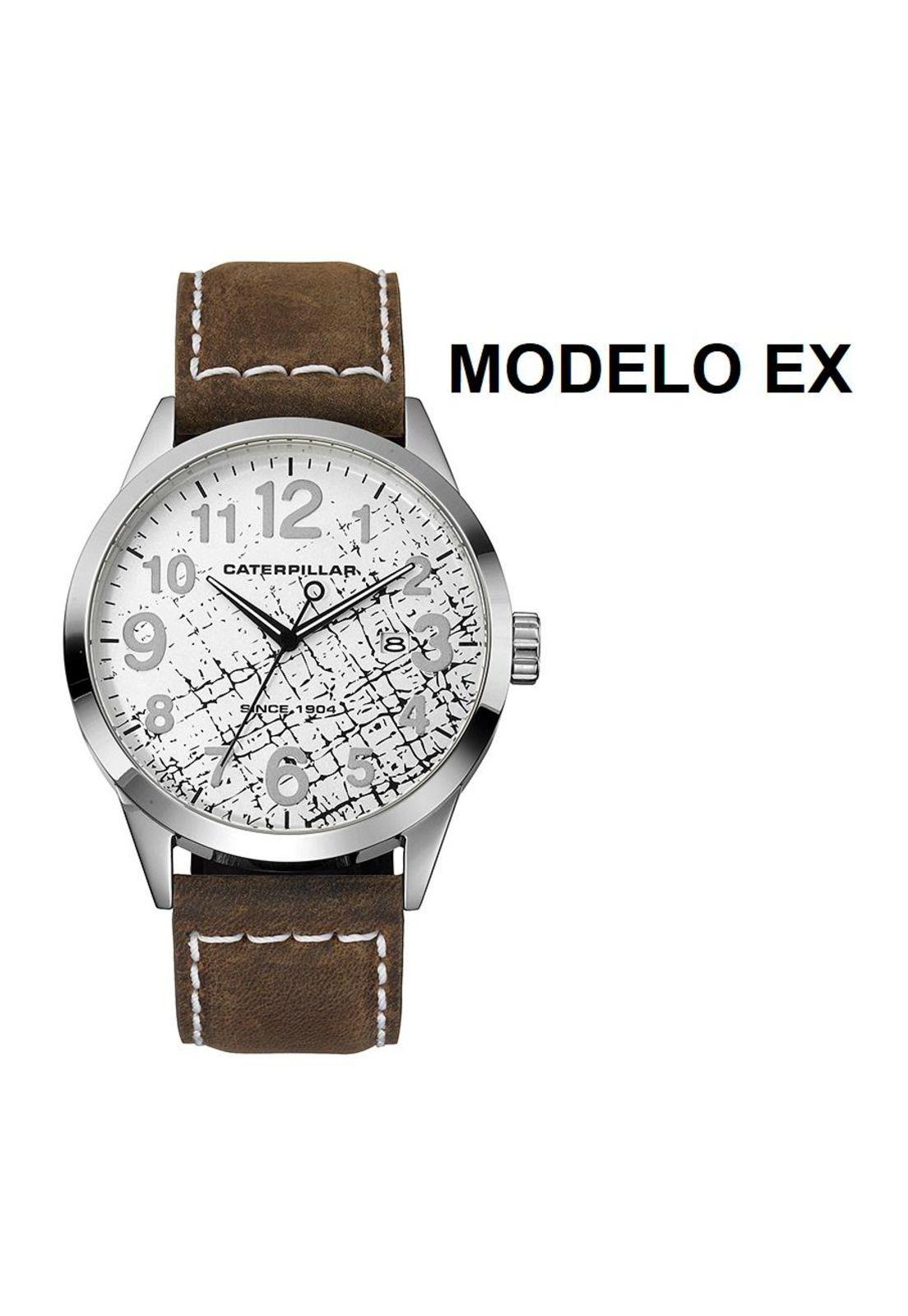 CORREA PULSERA CAT HOMBRE EX MARRÓN OSCURO-2