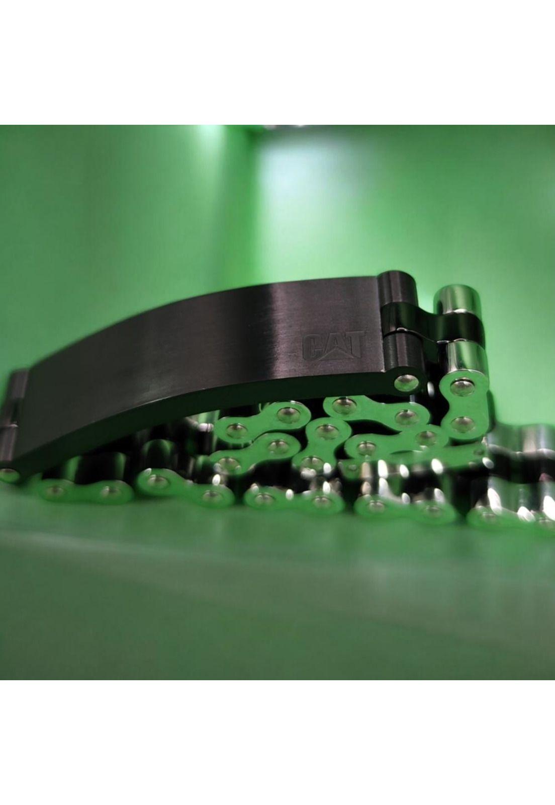 Pulsera de Hombre Cat J018B00112 Negro-Plateado-6