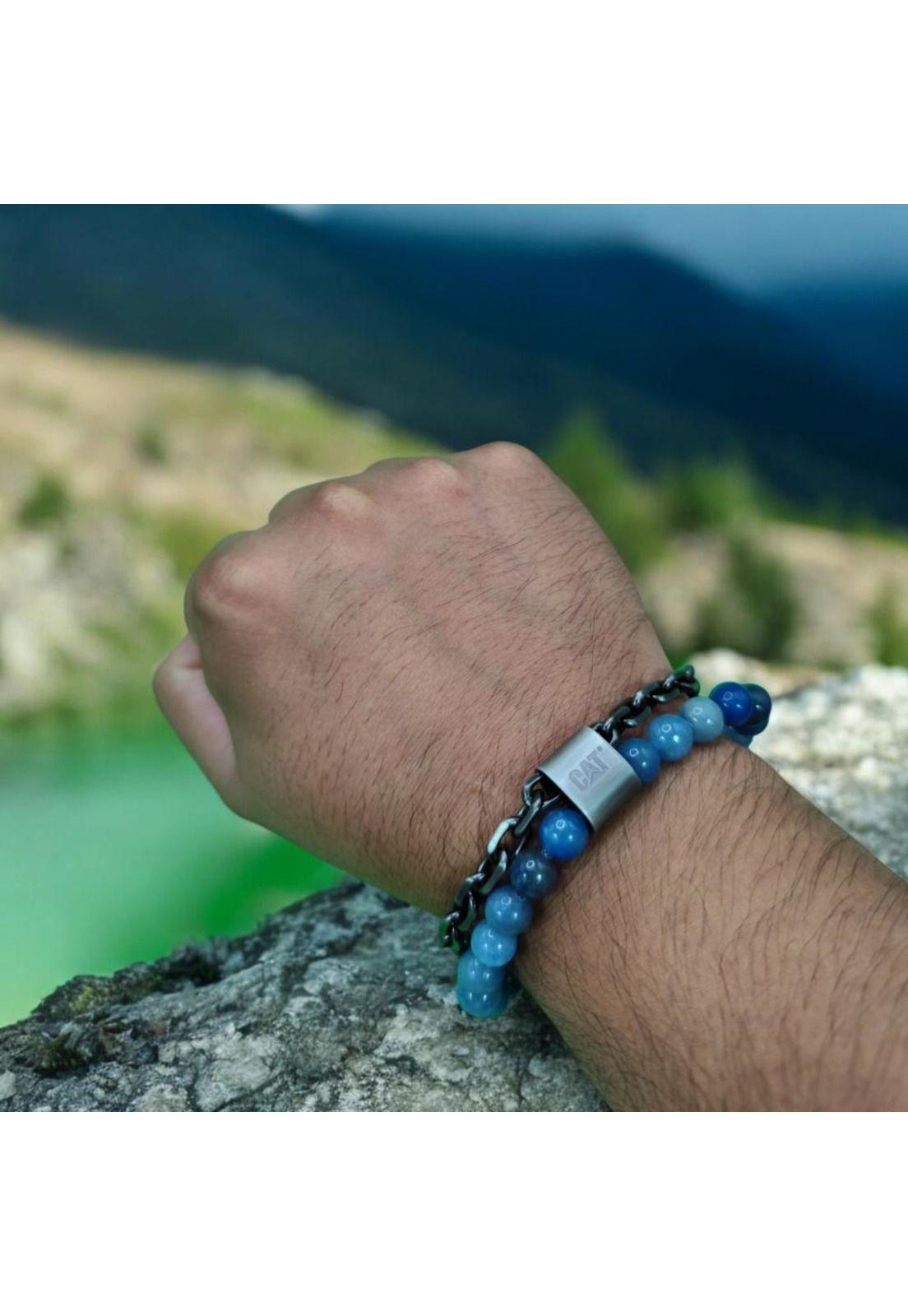 Pulsera de Hombre Cat J013B08126 Gris-Azul-3
