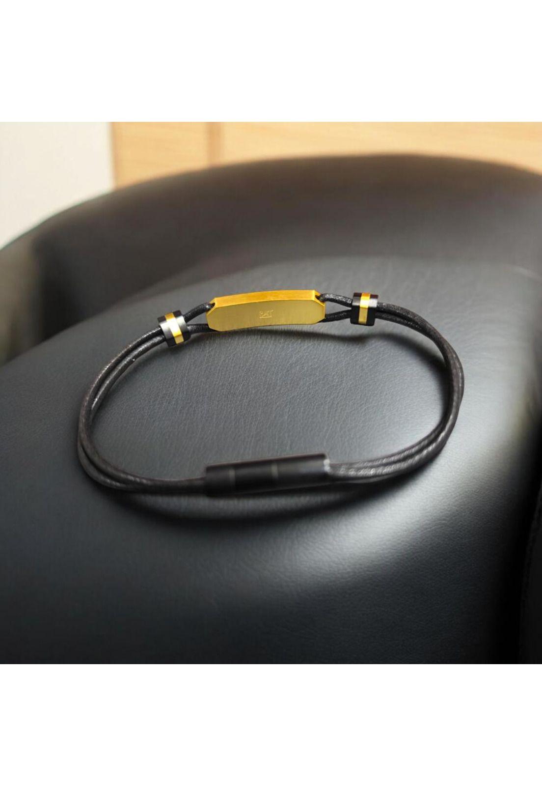 Pulsera de Hombre Cat J001B10119 Dorado-Negro-3