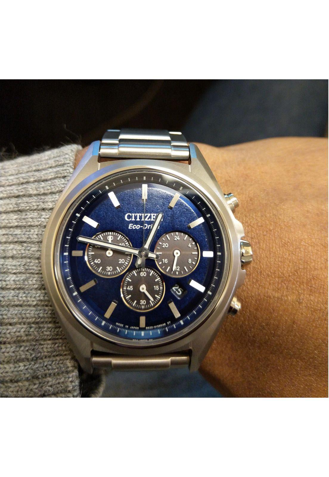 サボテン　５２，５５，５６、５８、８５，８６ RELOJ CITIZEN HOMBRE CA4390-55L ATESSA SUPER TITANIO Citizen