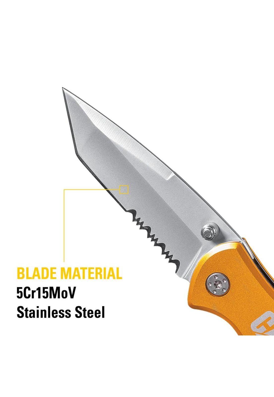 CUCHILLO NAVAJA PLEGABLE CAT 980011 DENTADA/TANTO-2