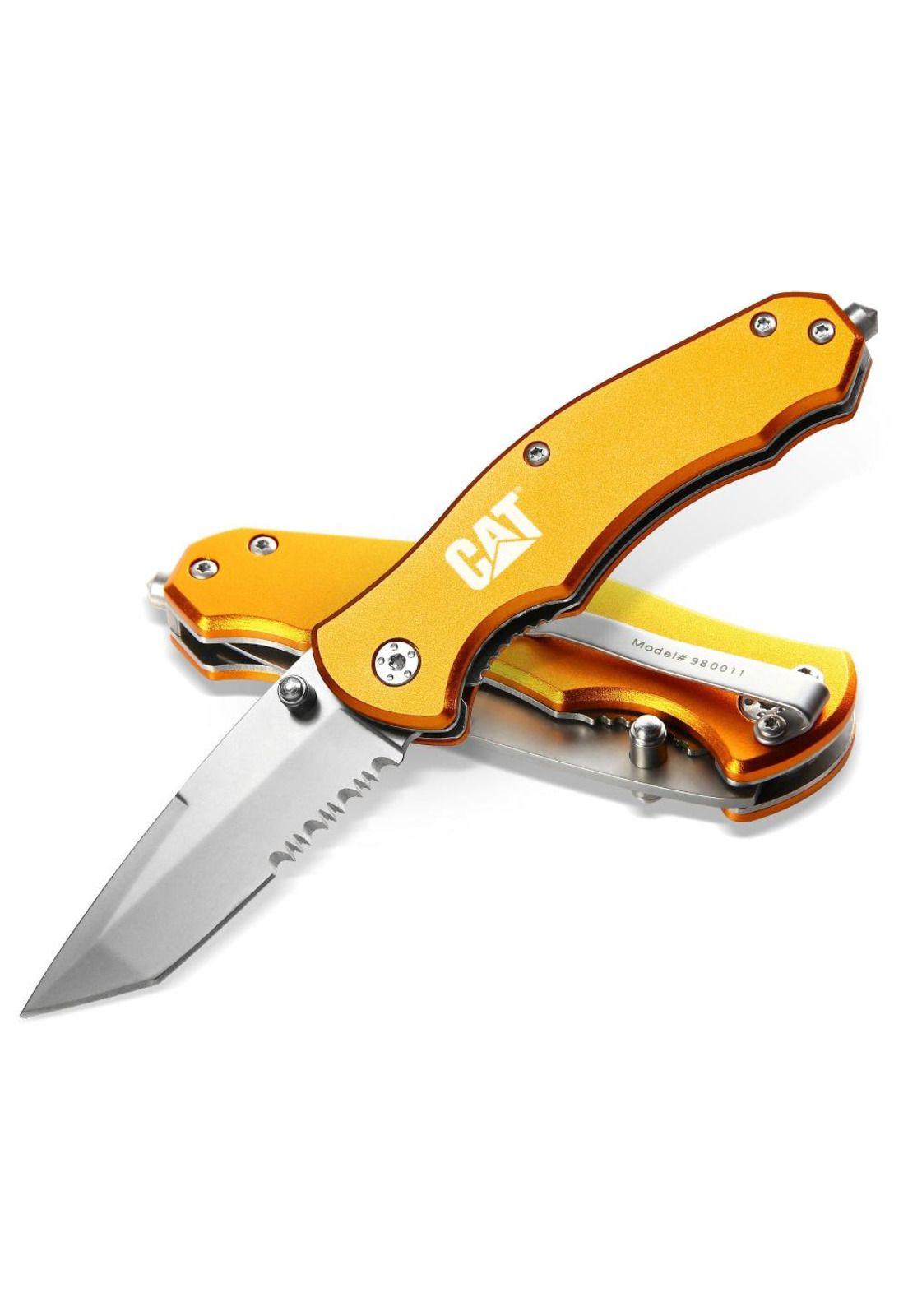 CUCHILLO NAVAJA PLEGABLE CAT 980011 DENTADA/TANTO-5