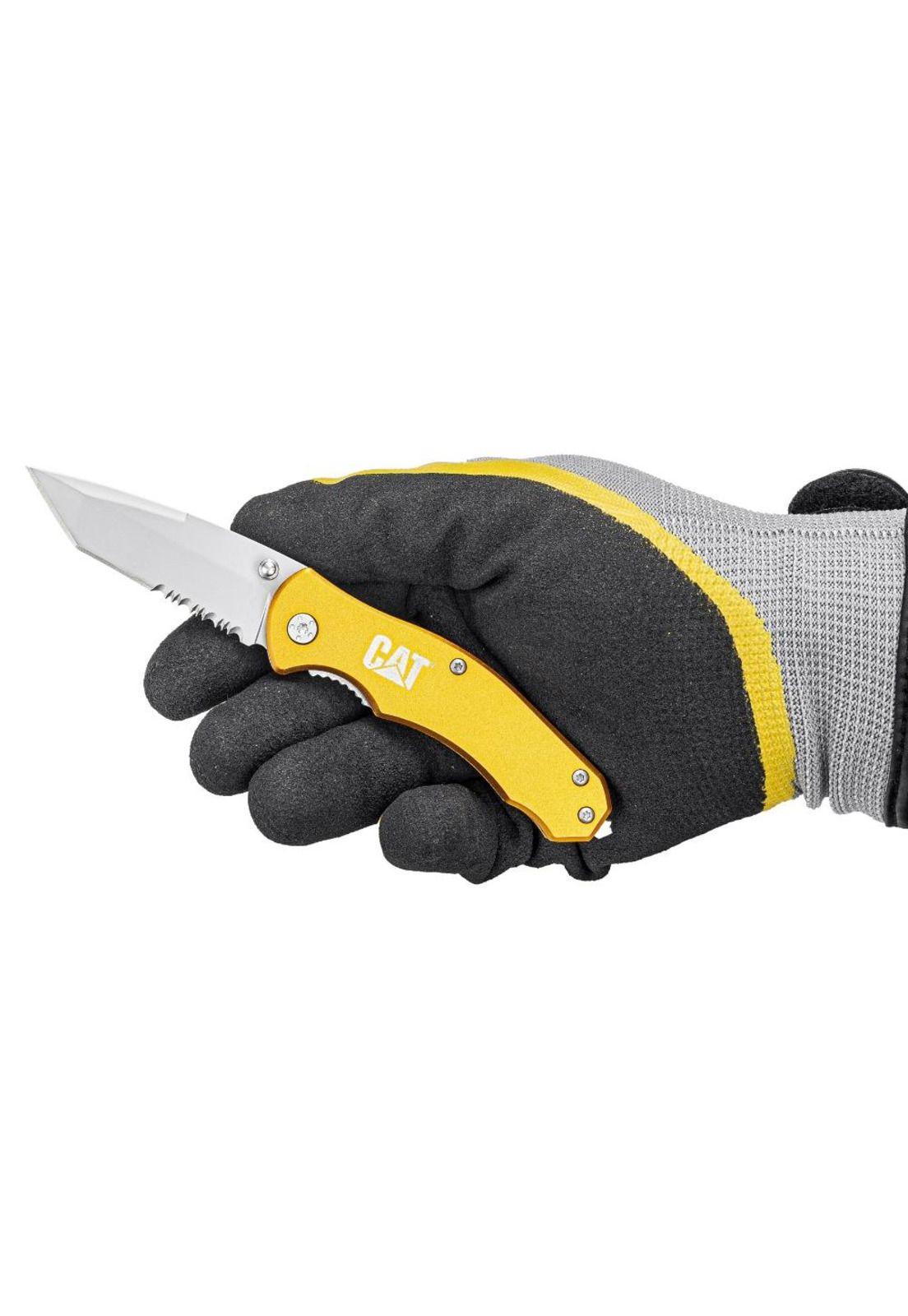 CUCHILLO NAVAJA PLEGABLE CAT 980011 DENTADA/TANTO-6