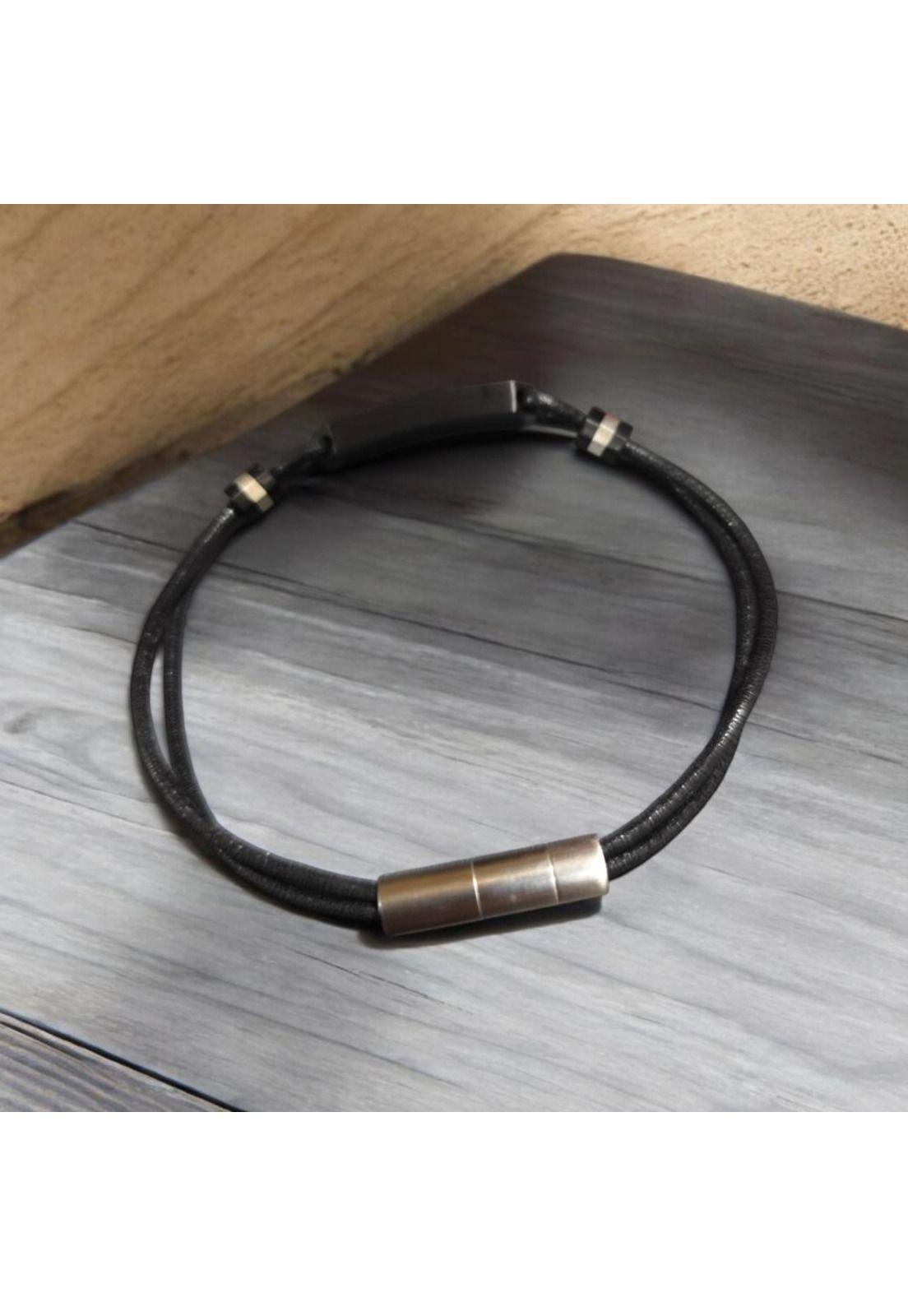 Pulsera de Hombre Cat J001B10121 Plateado-Negro-2