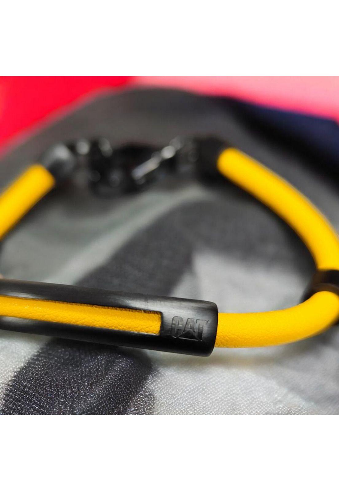 Pulsera de Hombre Cat J007B10171 Negro-Amarillo-2