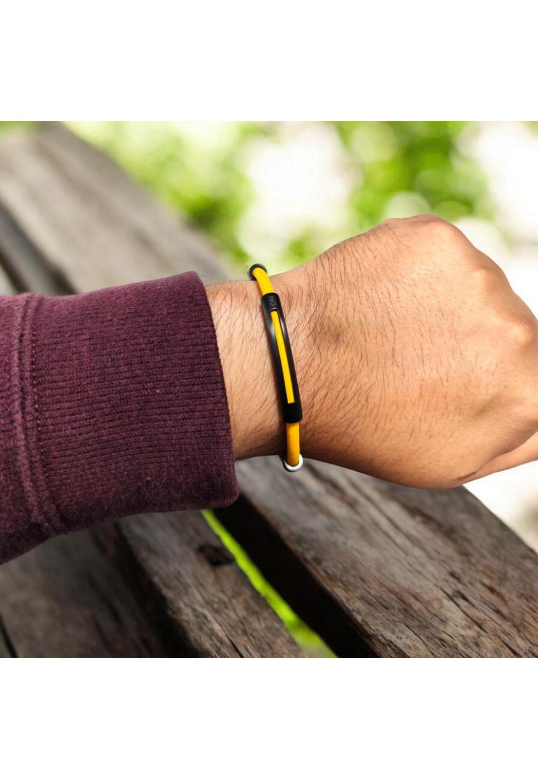 Pulsera de Hombre Cat J007B10171 Negro-Amarillo-3
