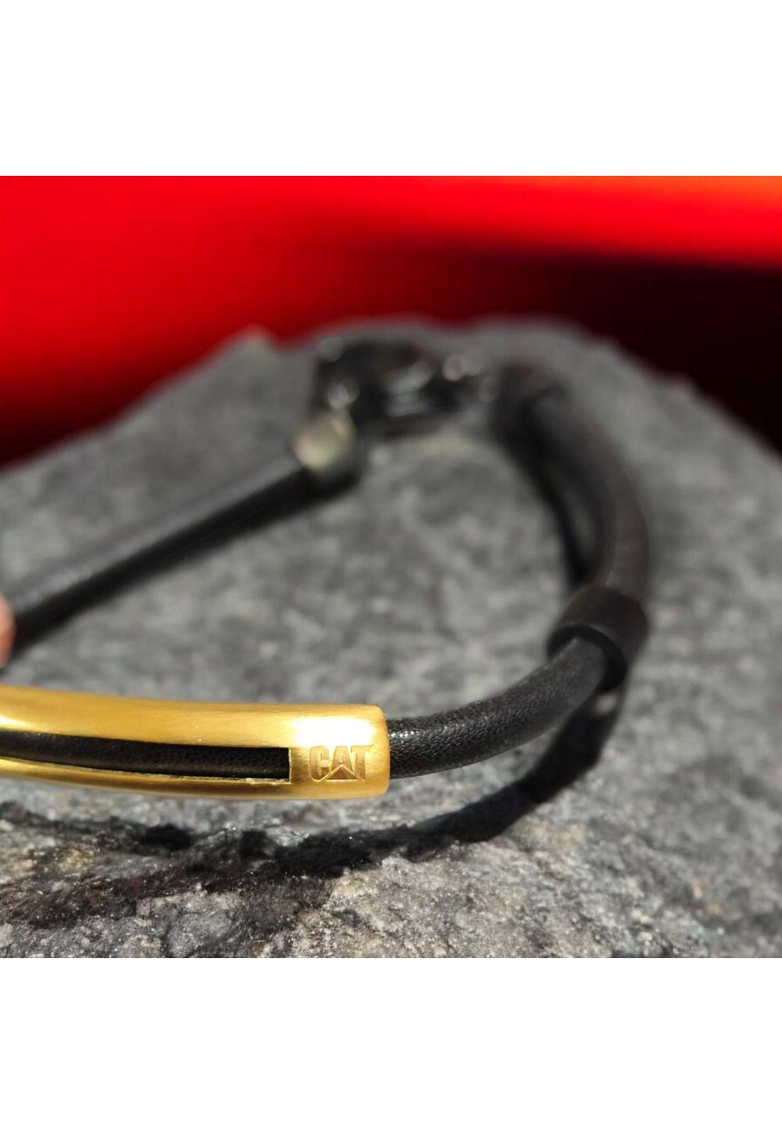 Pulsera de Hombre Cat J007B70118 Dorado-Negro-2