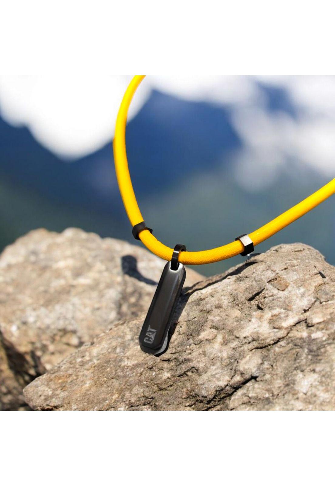 Cadena de Hombre Cat J005N10171 Negro-Amarillo-2