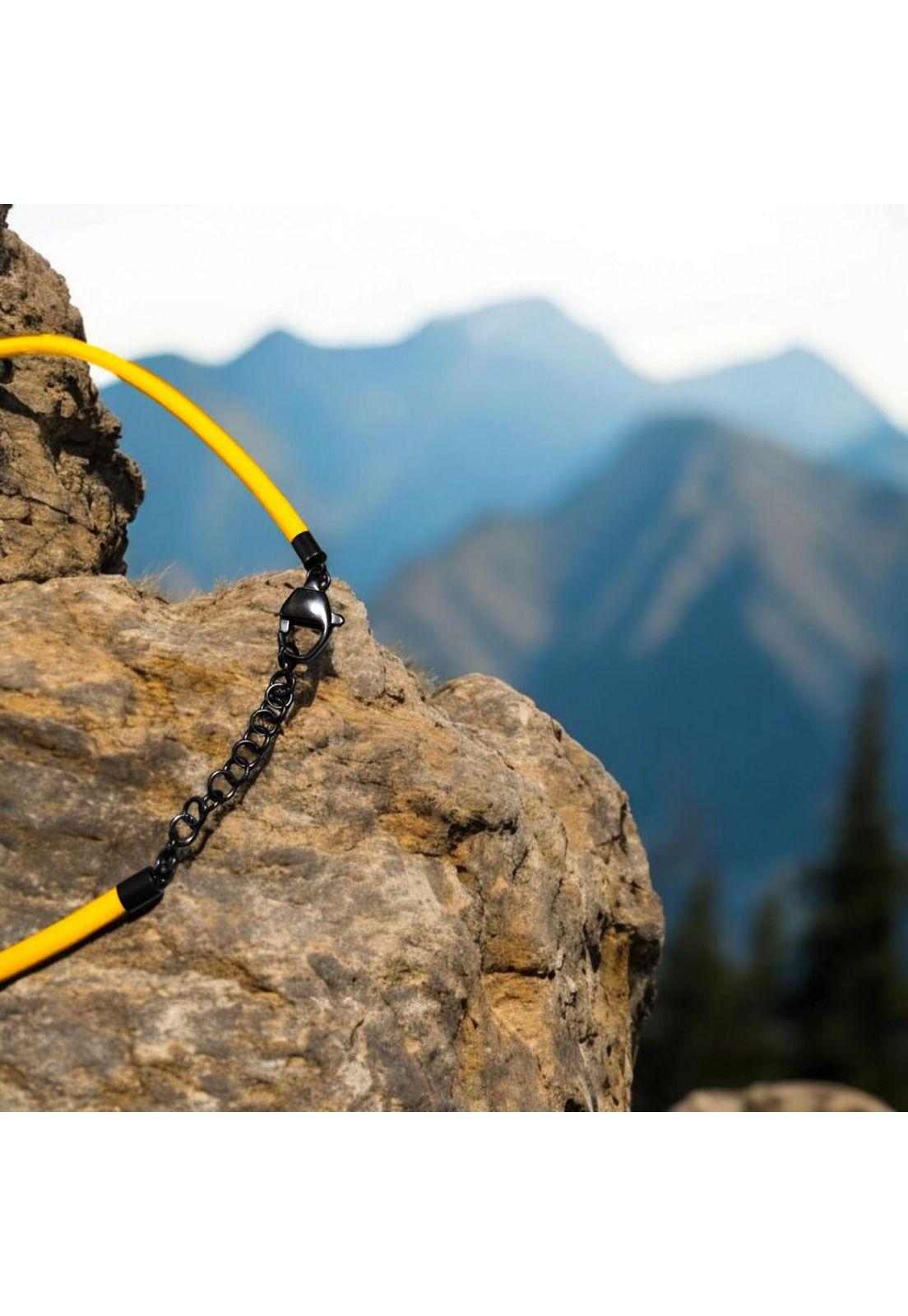 Cadena de Hombre Cat J005N10171 Negro-Amarillo-3