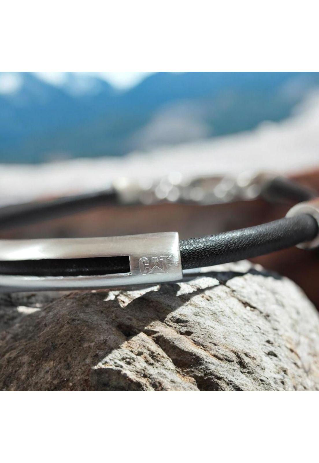 Pulsera de Hombre Cat J007B10112 Plateado-Negro-2
