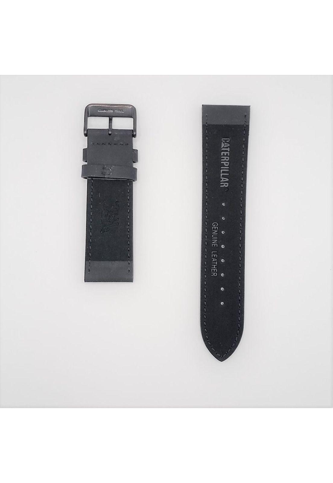 CORREA PULSERA CAT HOMBRE PU NEGRO AMARILLO-1