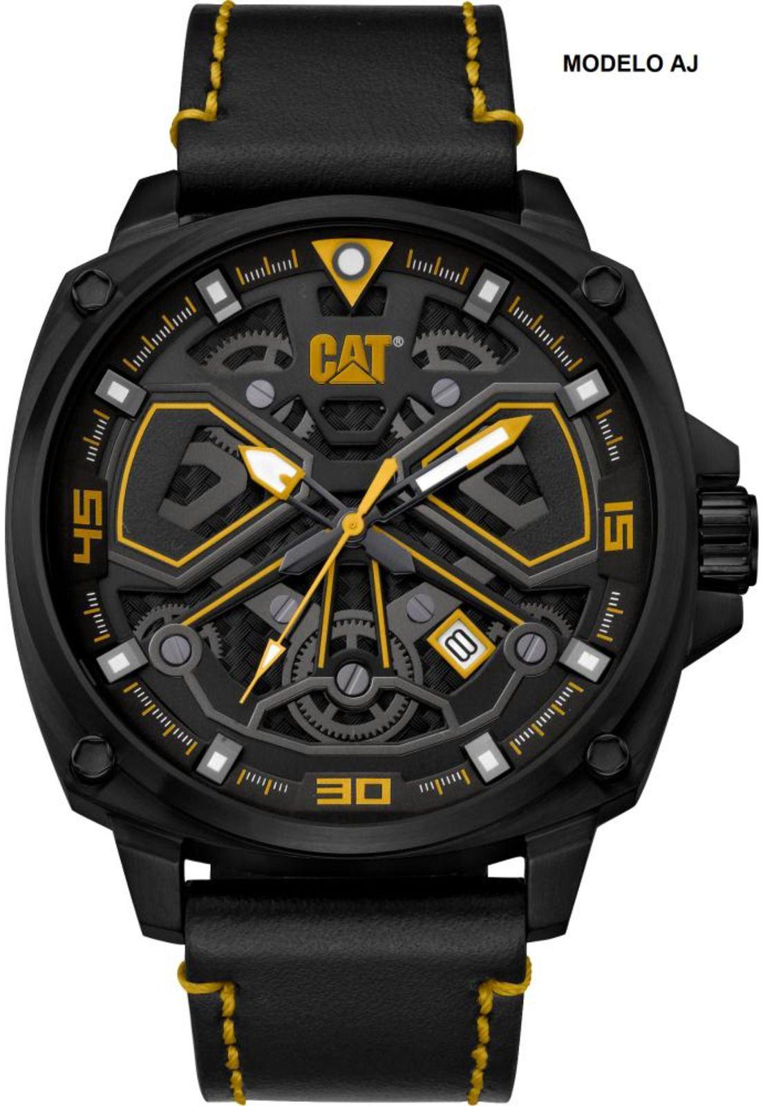 CORREA PULSERA CAT HOMBRE AJ-34 Negro-2