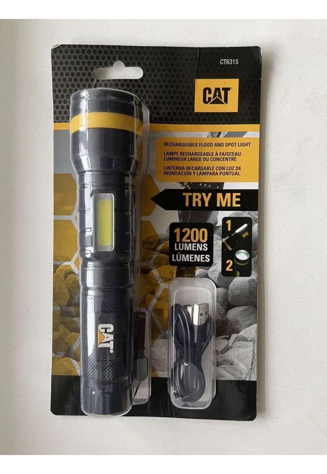 LINTERNA LED COB Y PROYECTOR RECARGABLE  CT6315 LUMENES 1200-4
