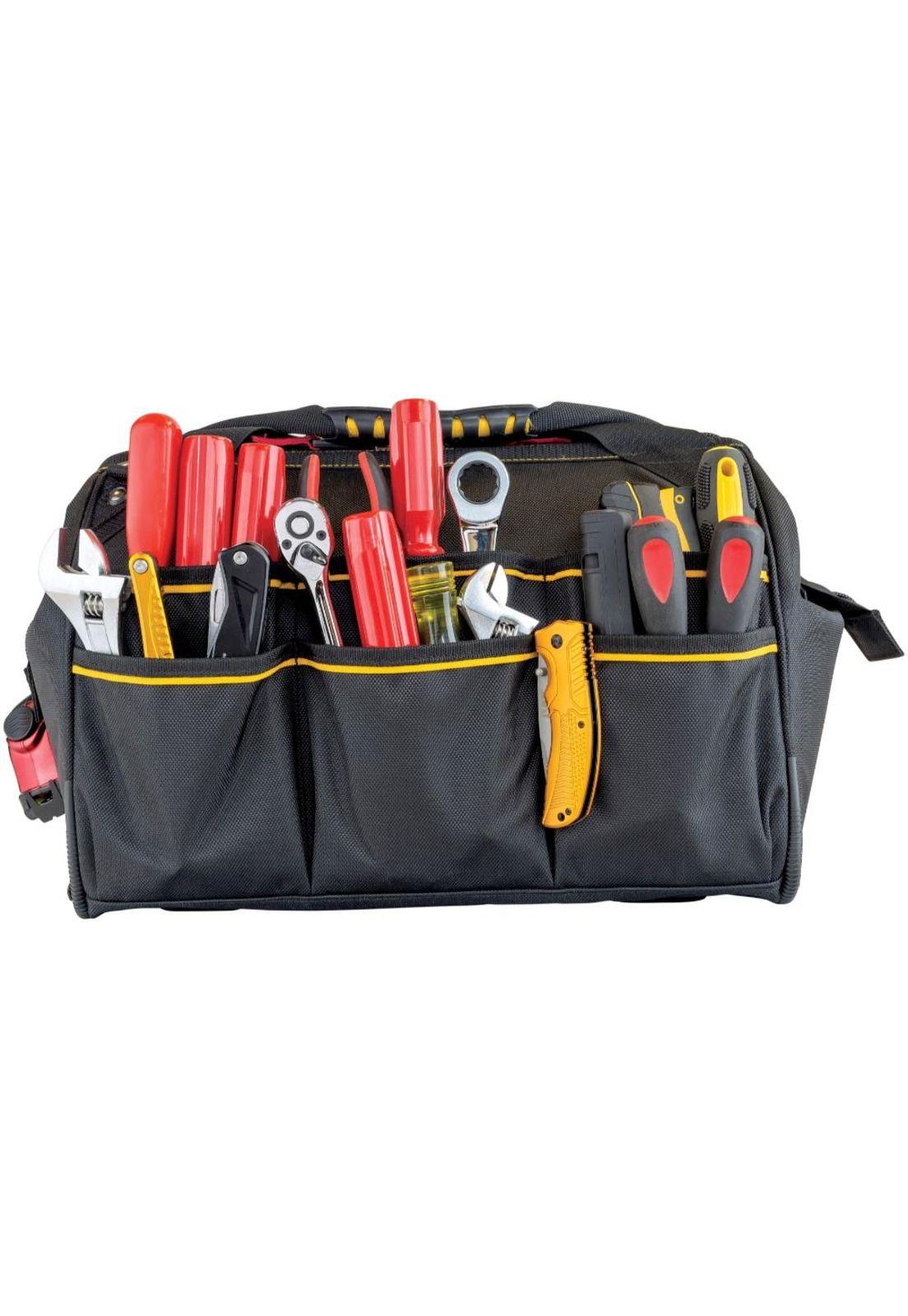 BOLSO PARA HERRAMIENTAS CAT 41 CM  18 BOLSILLOS-6