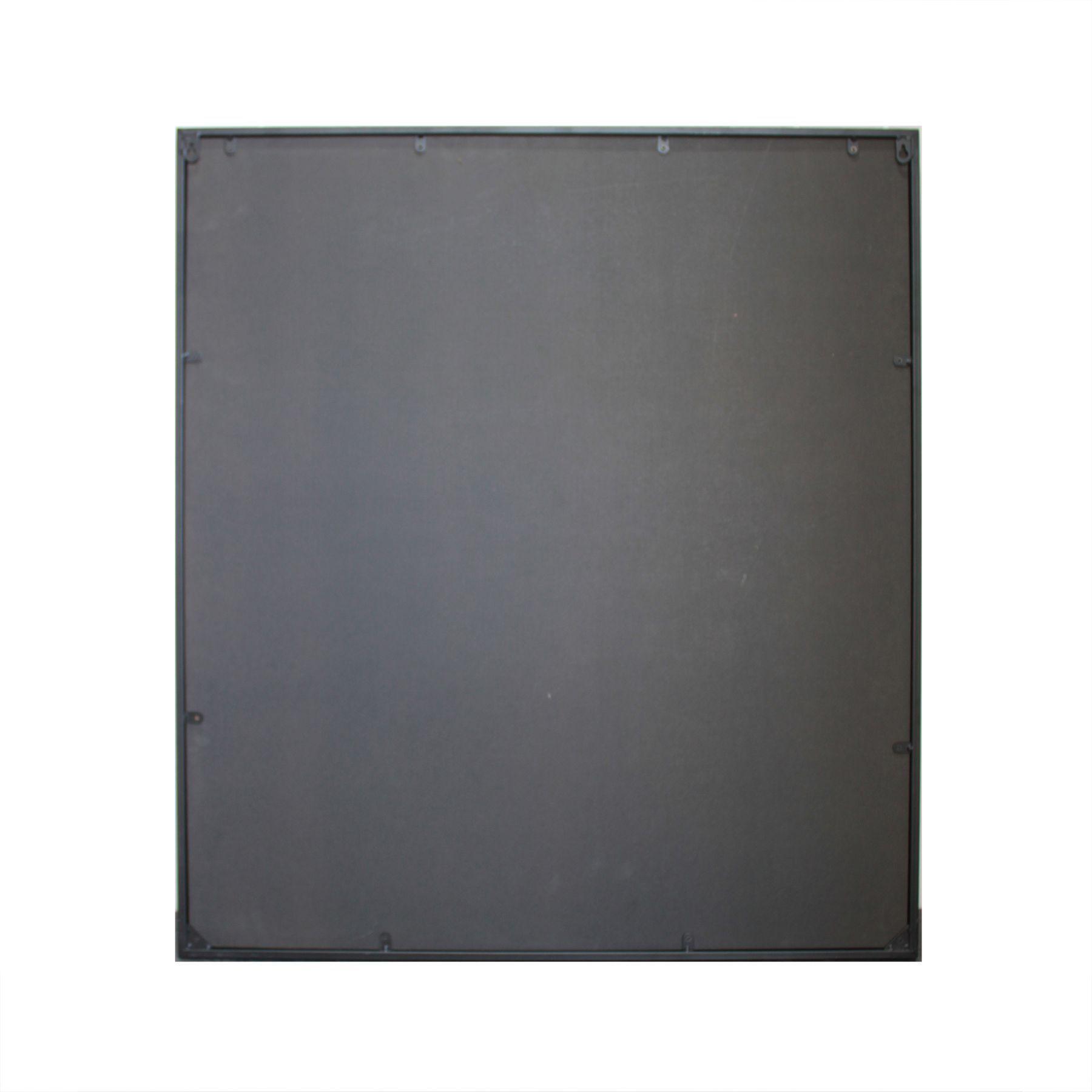 Espejo Rectangular Biselado Negro 90x80 cm-4