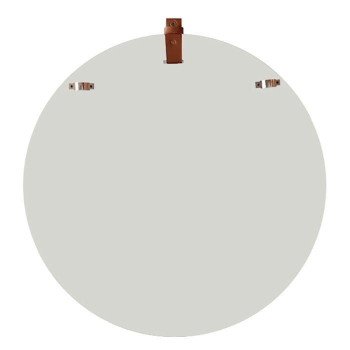 Espejo Redondo Cuero 60 cm-2
