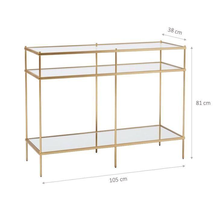 Arrimo de Vidrio Dorado 105 cm-2
