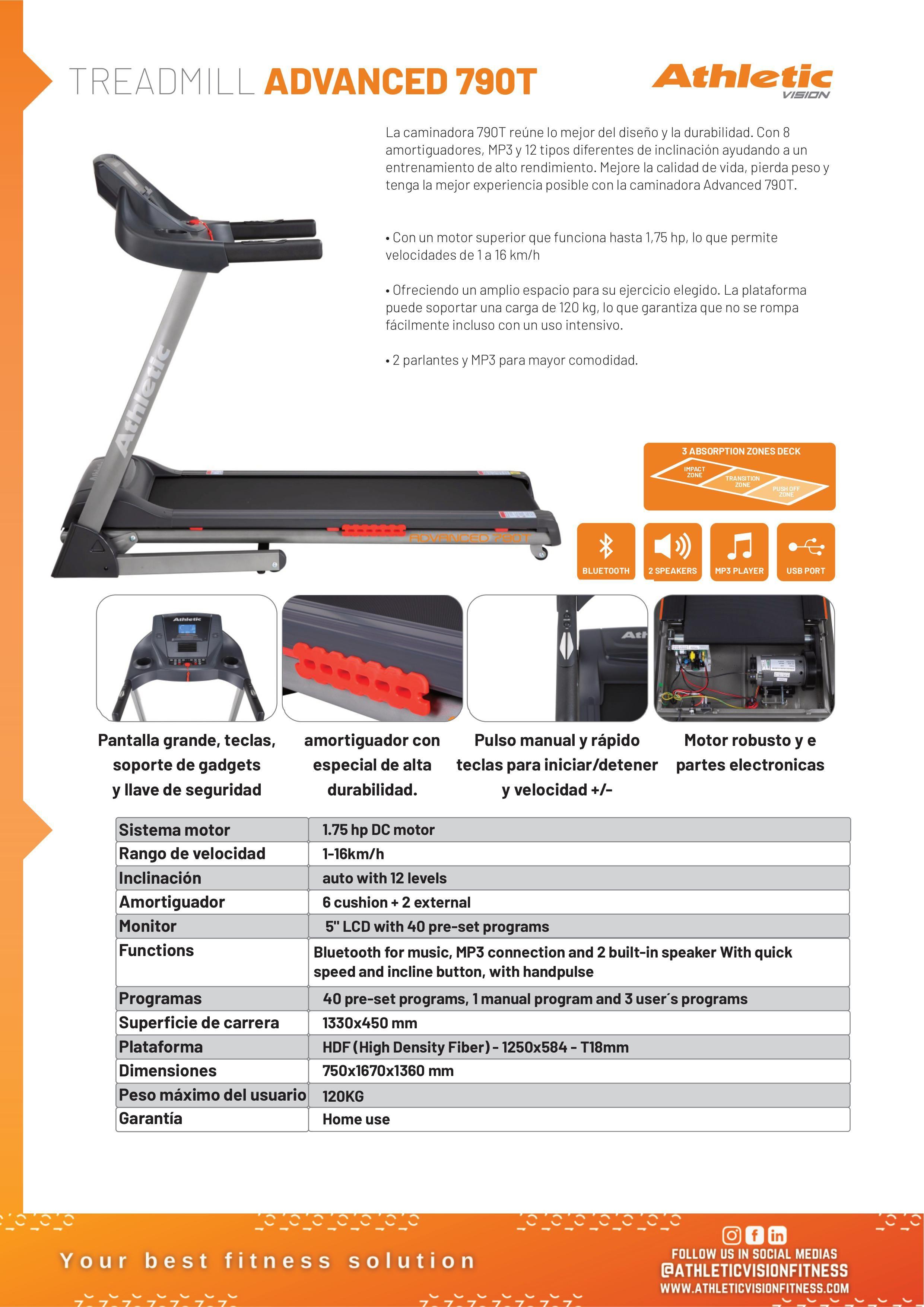 TROTADORA ATHLETIC ADVANCED 790T 220V-8