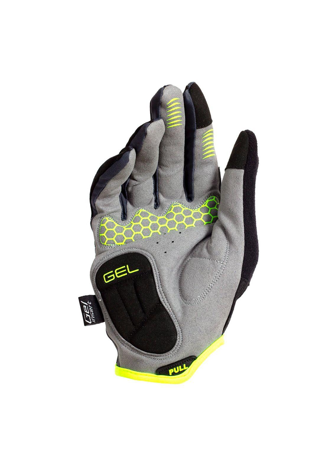 GUANTE LARGO BEST NEGRO/GRIS/AMARILLO TALLA M-2