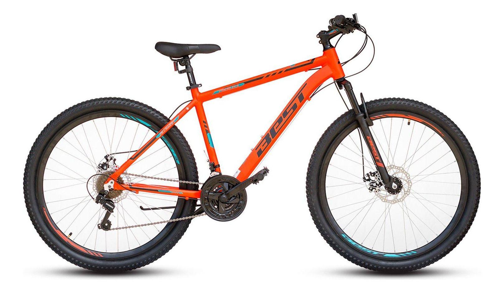 Bicicleta Best Cygnus Mtb 27,5 Aluminio Talla 19 Naranja-0