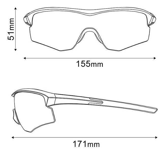 Lente Shimano CE-SPRK1RD Matte Black, Clear Spare-1