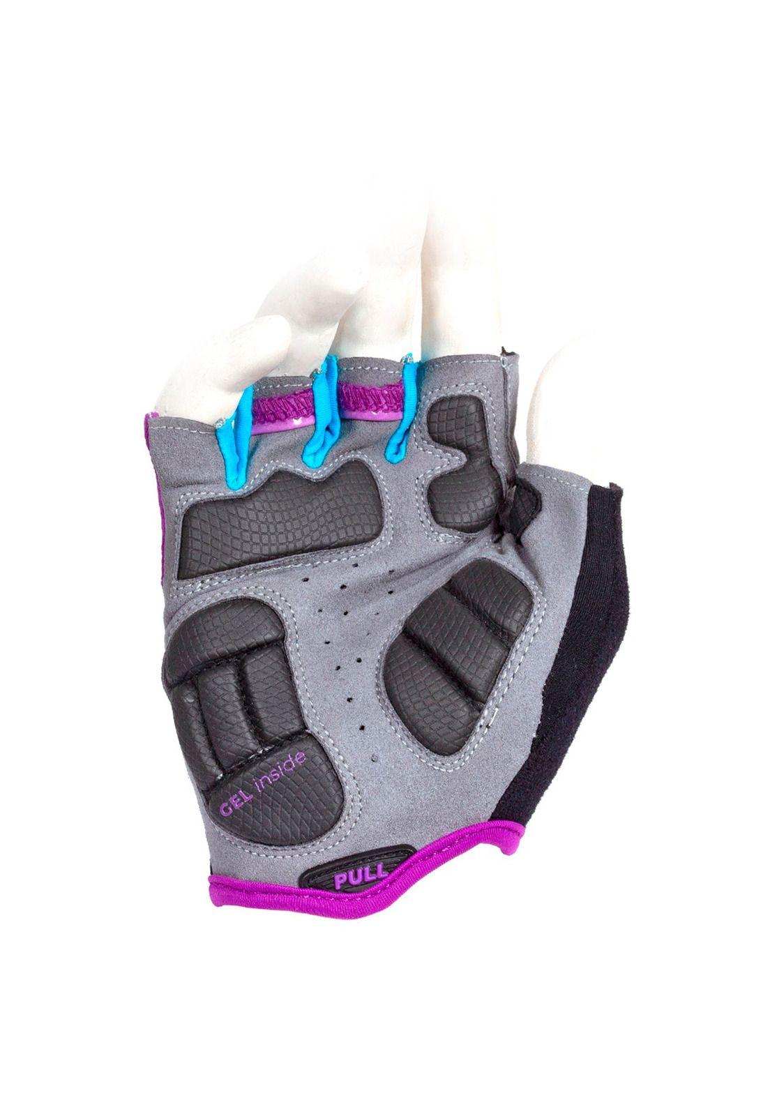 GUANTE CORTO BEST MUJER MORADO/NEGRO TALLA L-2