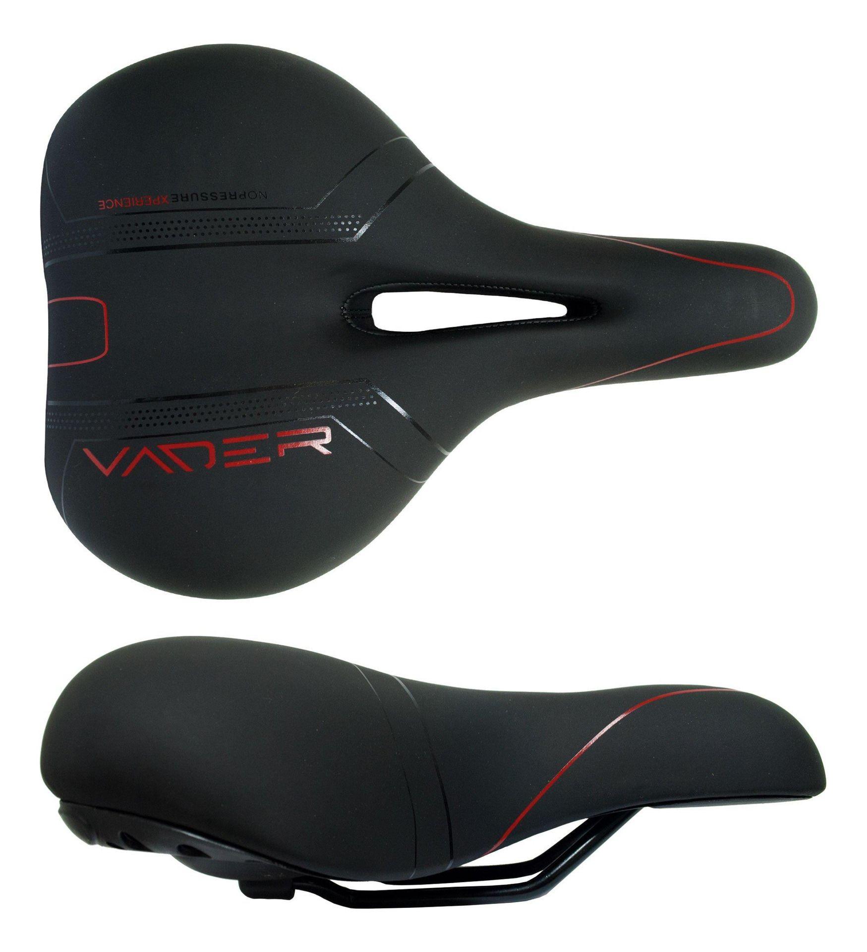 Sillin Vader Adulto Negro Ancho Perforacion Sin Carro-2