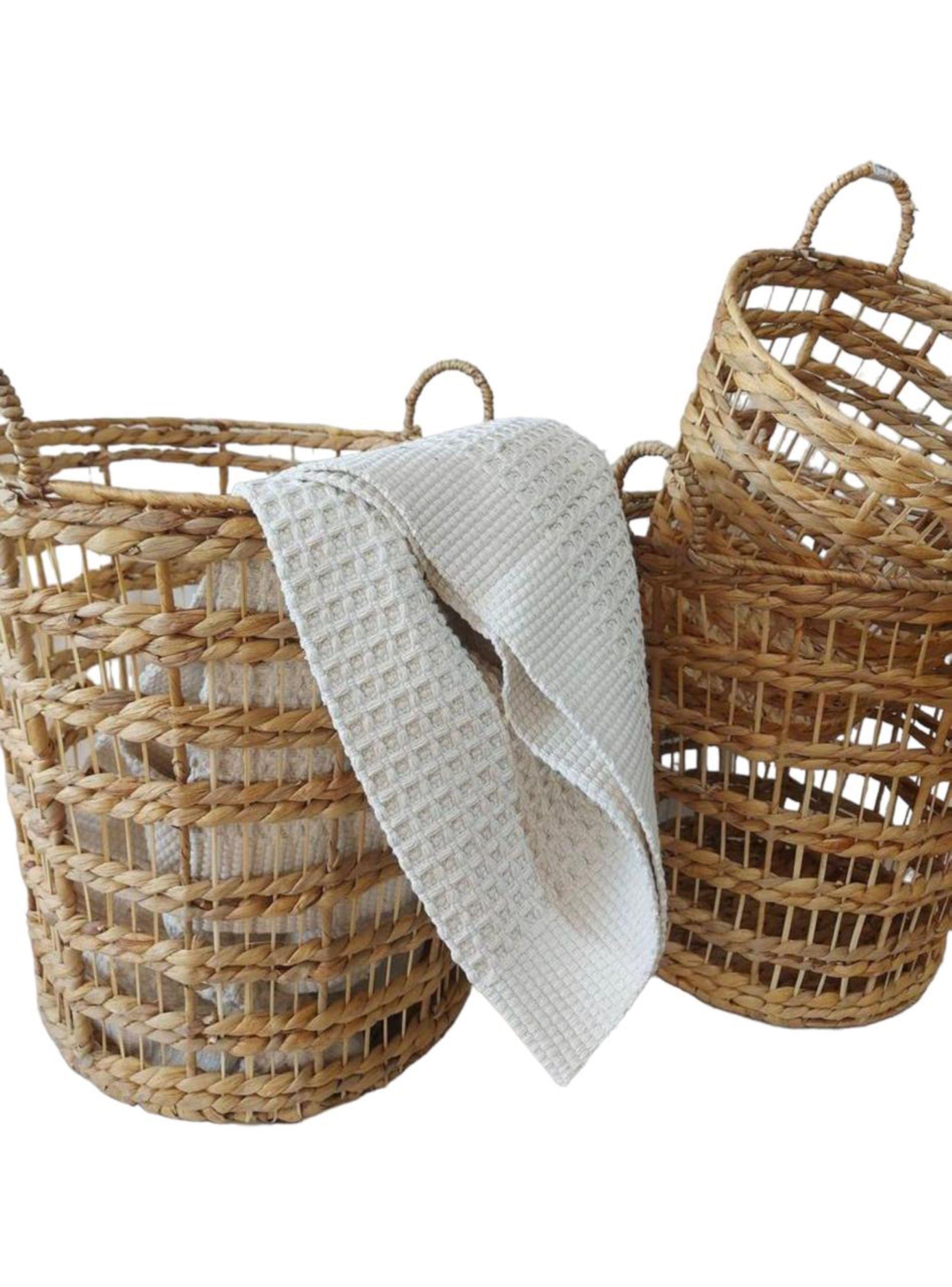 Canasto fibra natural mediano 40x39 cms-2