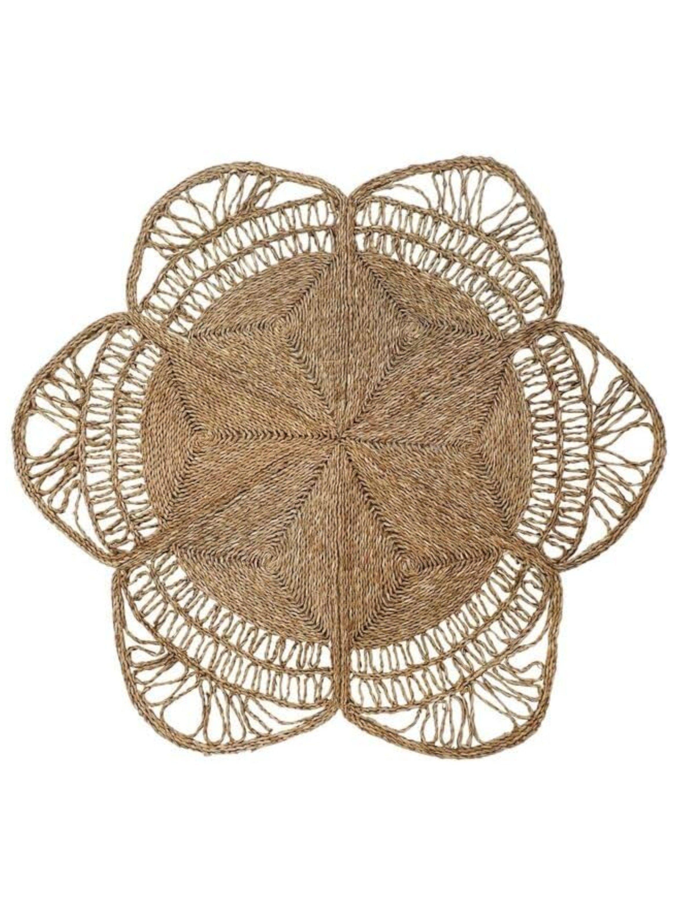 Alfombra fibra flor diametro 150 cms-0