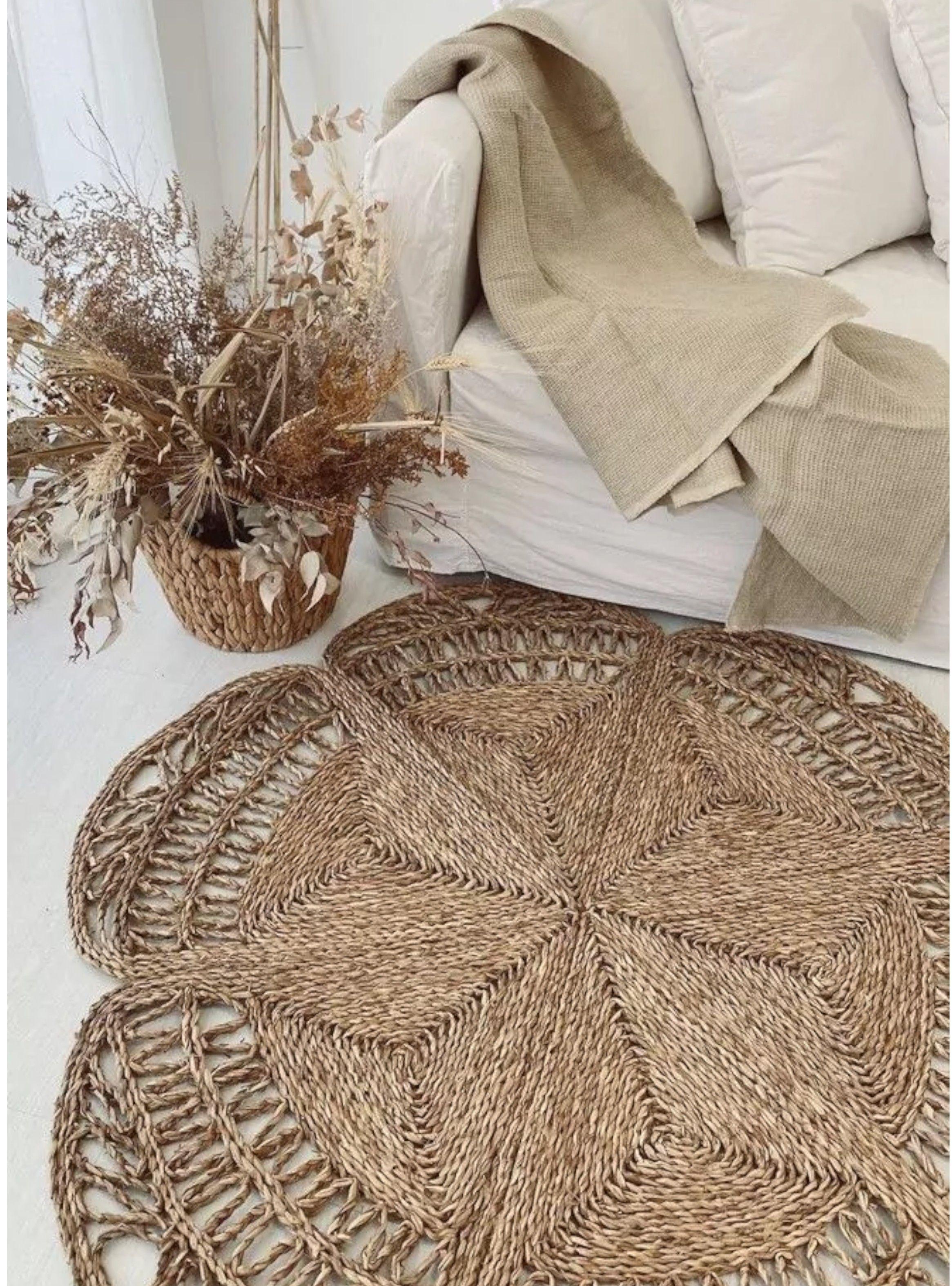 Alfombra fibra flor diametro 150 cms-1