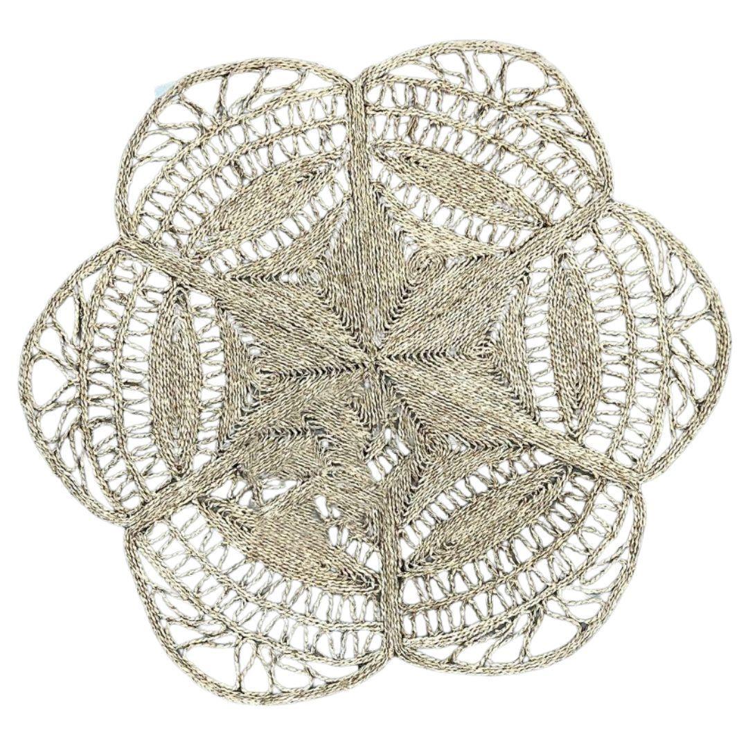 Alfombra fibra flor diametro 150 cms-3