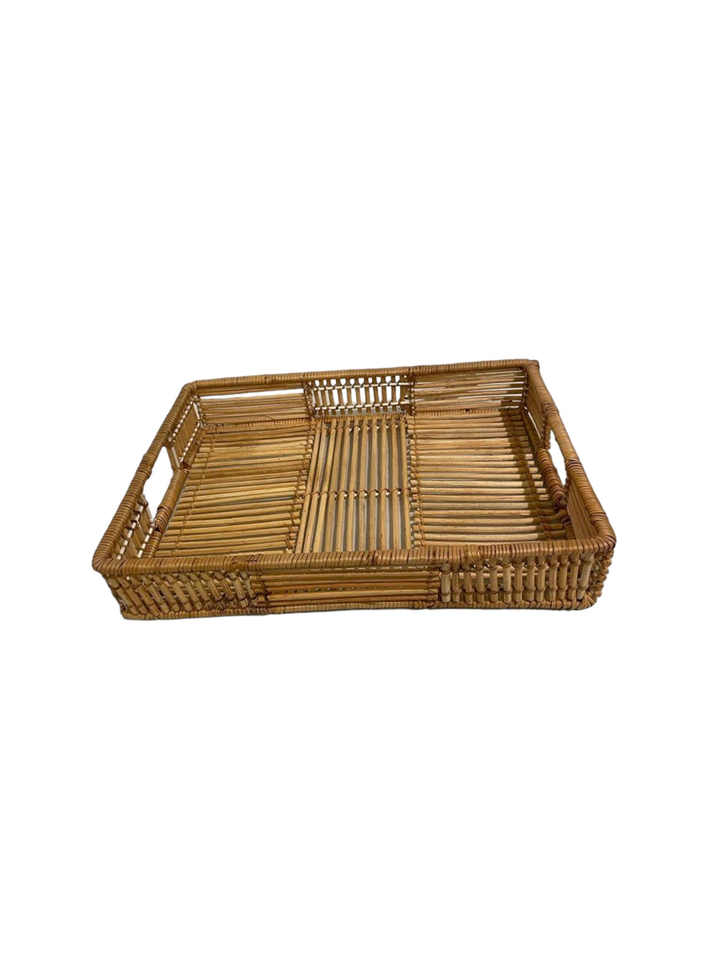 Bandeja rattan mediana 35x25x6 cms-2