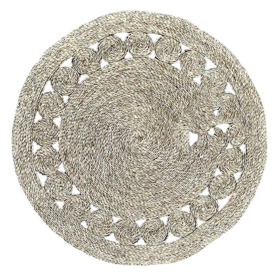 Alfombra fibra circulos diametro 120 cms-2