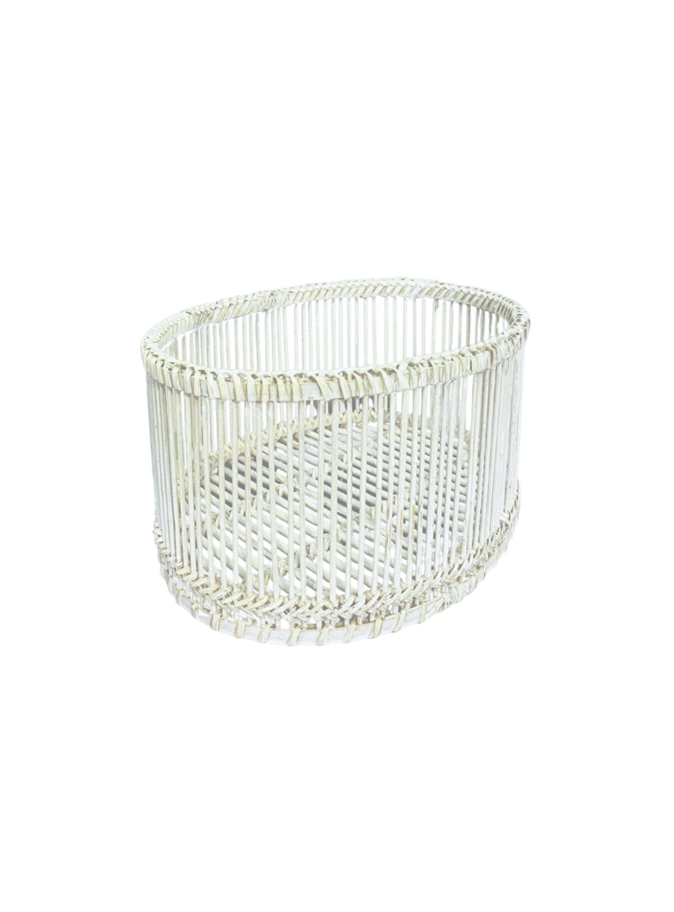 Canasto blanco fibra 25x20x14 cms-0