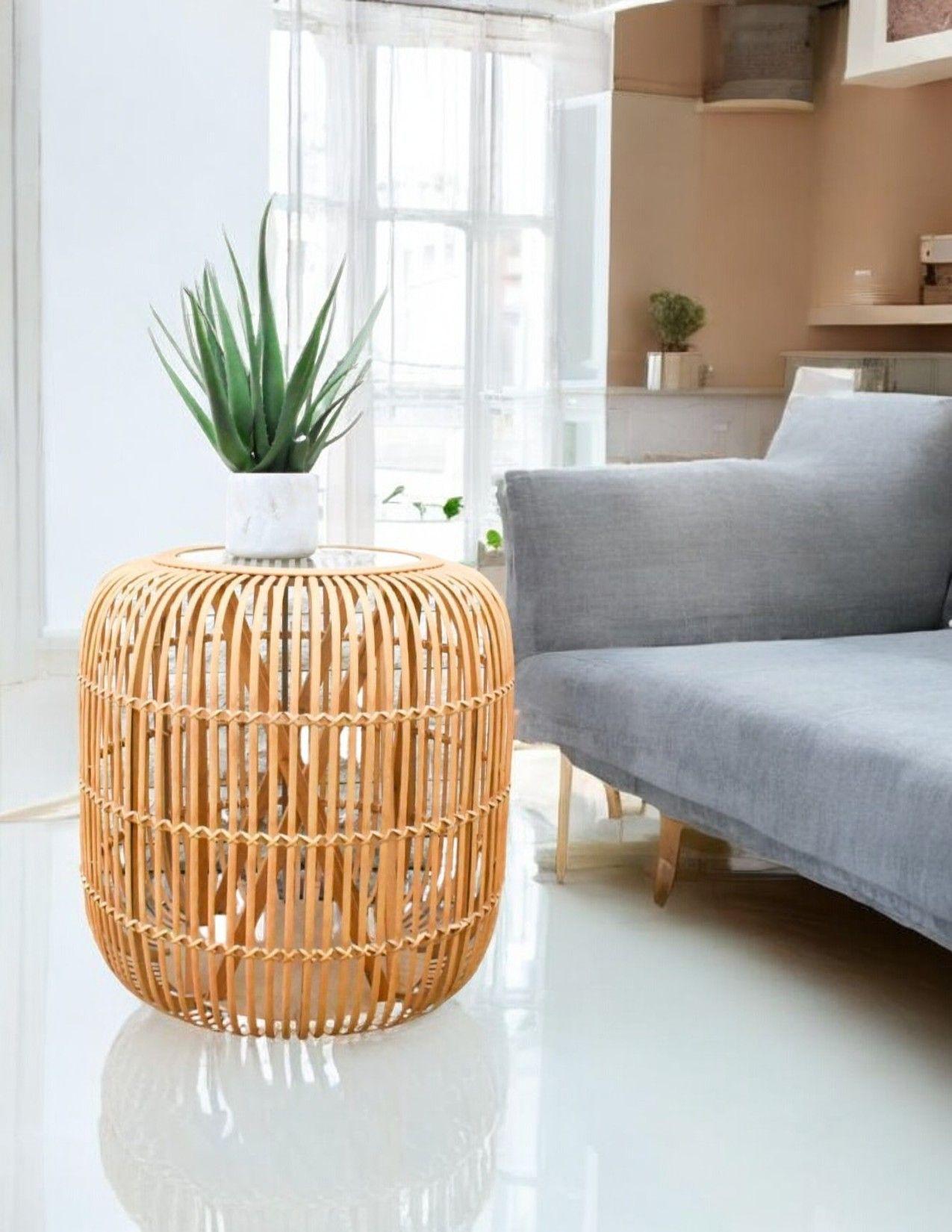 Mesa lateral rattan 61x61x61 cms-2