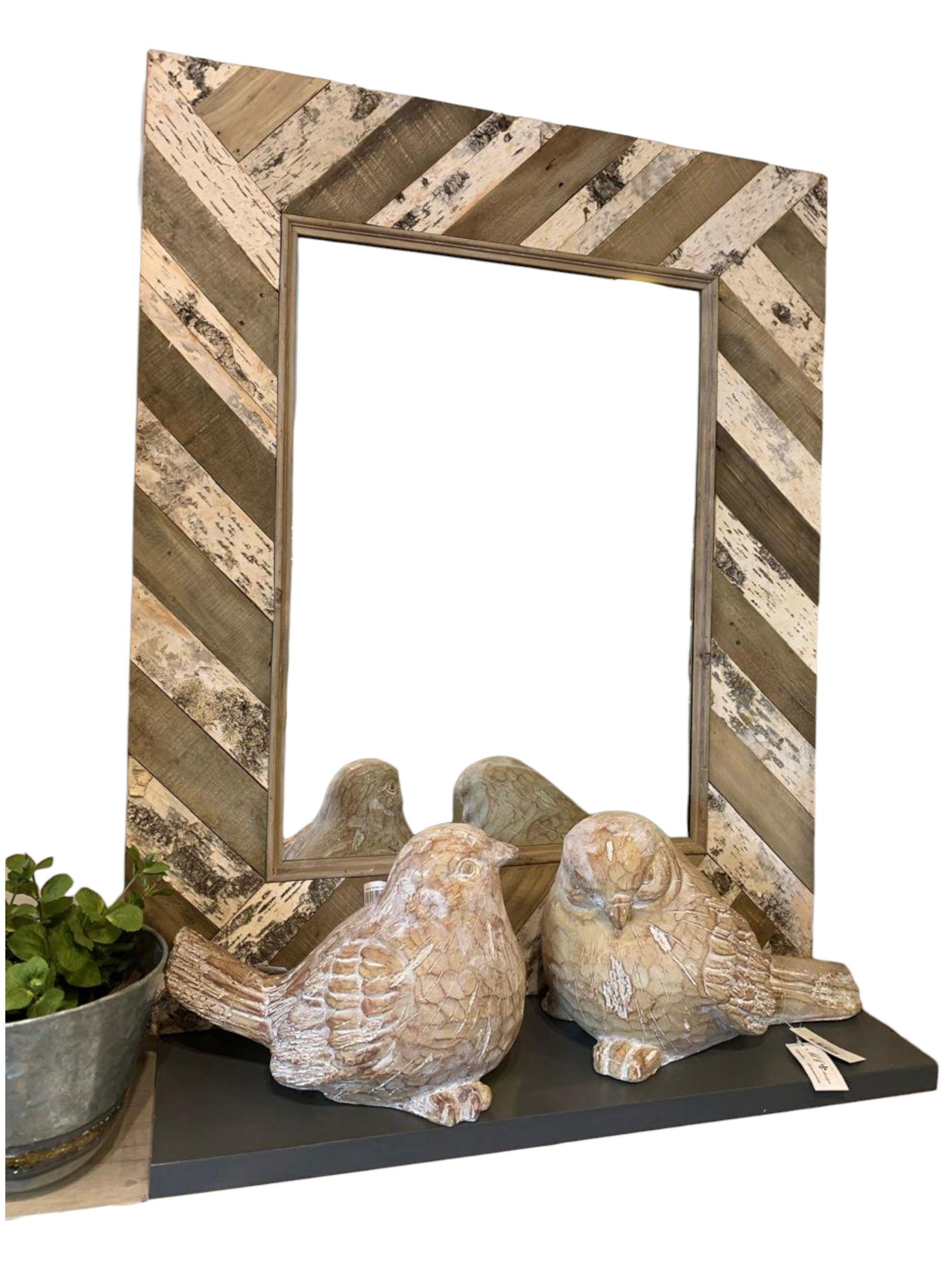 Espejo madera rectangular 86x5x105 cms-2