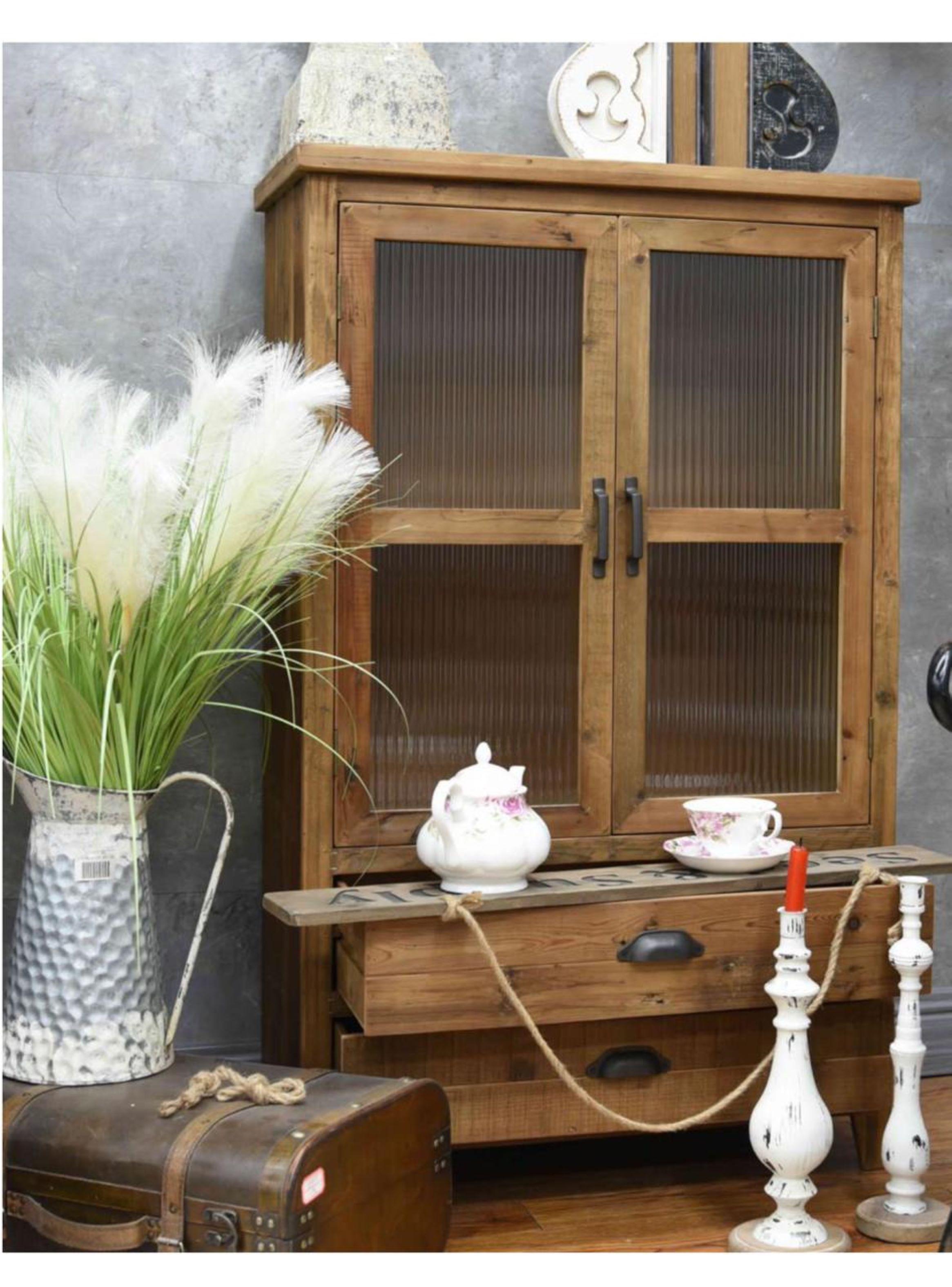 Alacena madera country CH 75x36x120 cms-2