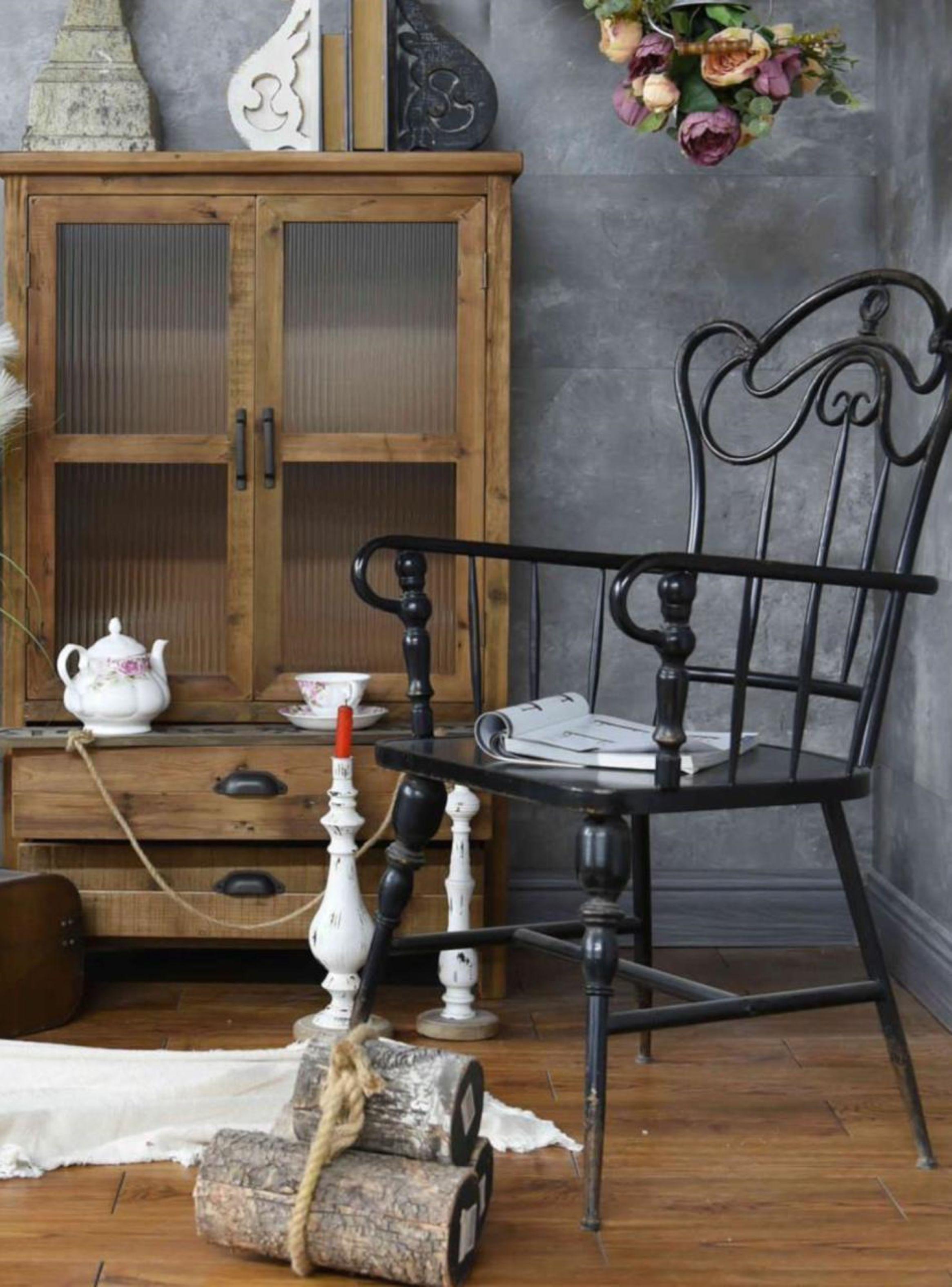 Alacena madera country CH 75x36x120 cms-3