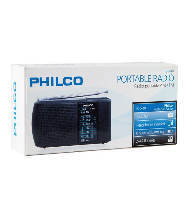 Radio Portatil Philco Icx-40 C/Audifono  -1