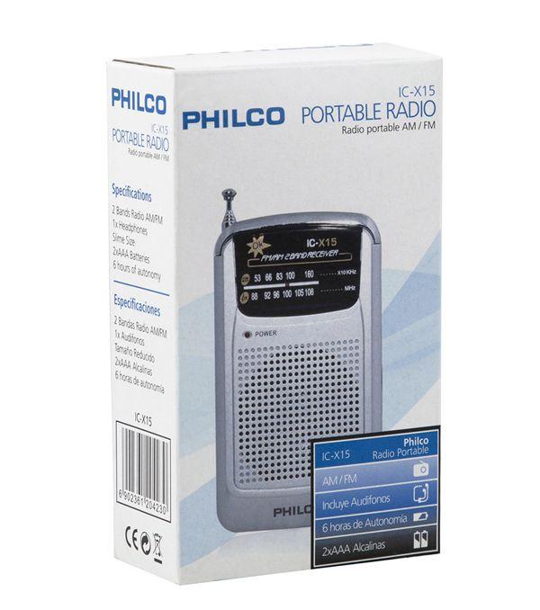 Radio Portatil Philco Icx-15  C/Audifono -1