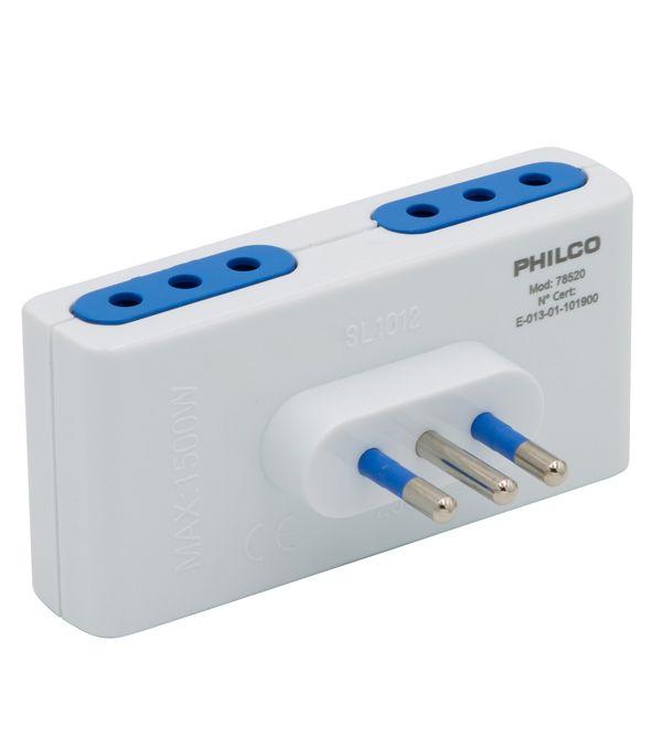 Enchufe Cuadruple 2P + T 10A 250V Blanco-1